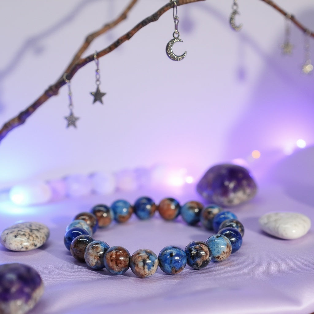 Lapis Lazuli özel tasarım kolye ve bileklik seti