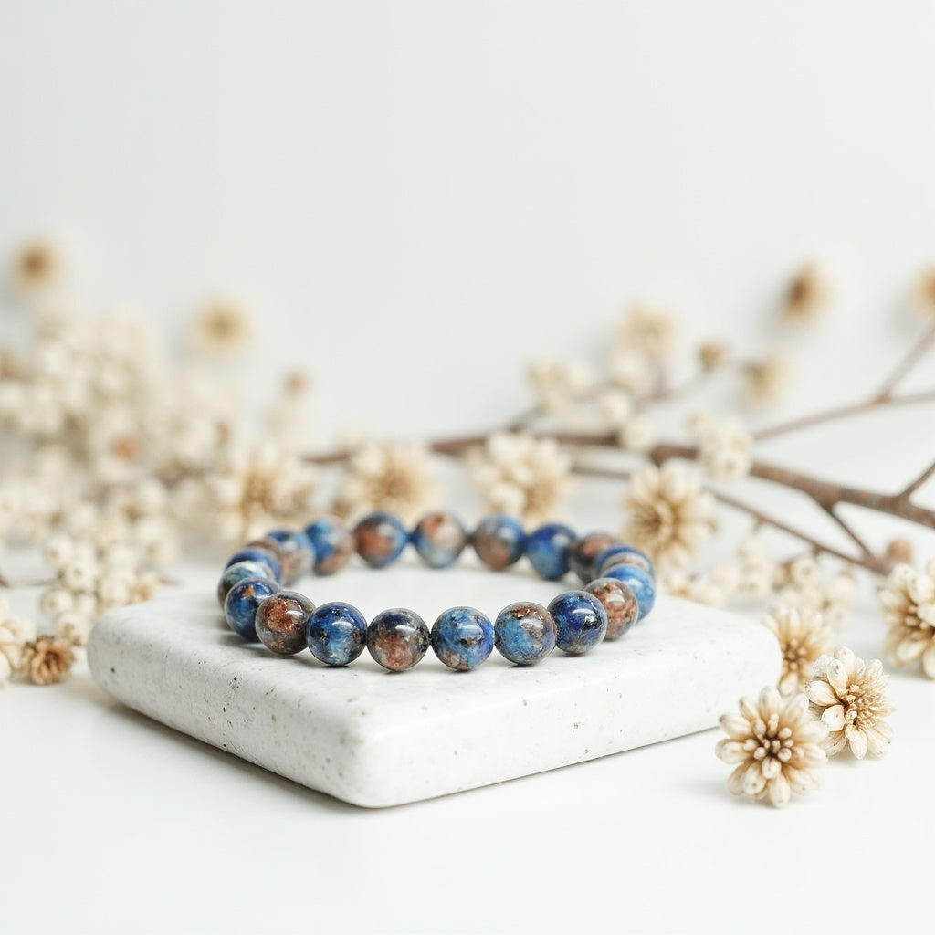 Lapis Lazuli özel tasarım kolye ve bileklik seti